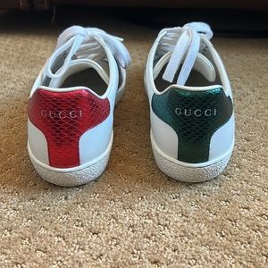 Authentic Gucci “Ace” sneaker, size 36. Light wear. 100% Authentic.